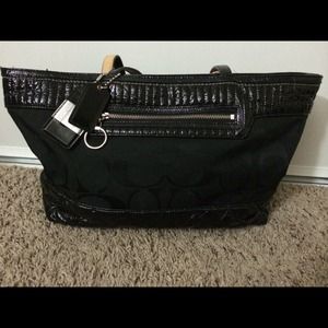 Authentic Black Coach handbag