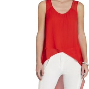 BCBG MaxAzria 100% silk Mellie Top