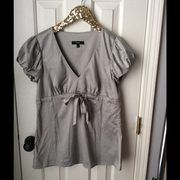 Express silver shirt size small