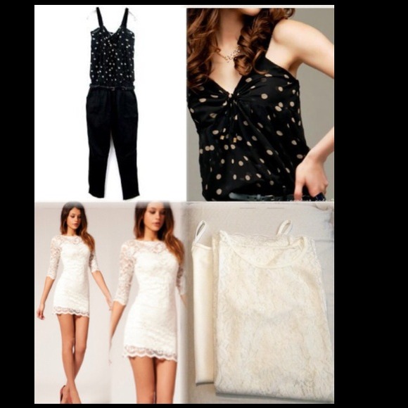 White lace dress and romper with belt