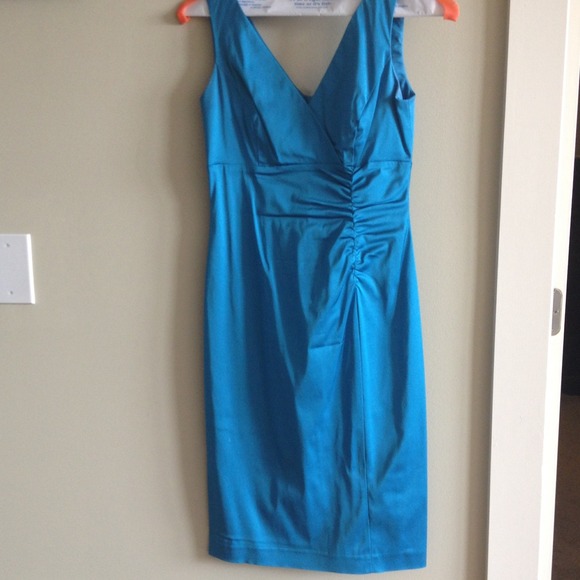 Blue dress by Donna Ricco New York