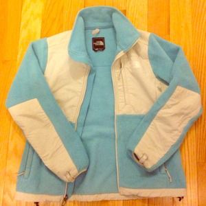 North Face Fleece Jacket Denali Sky / Aqua Blue