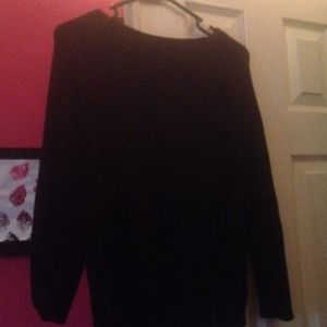 Black sweater with zippers