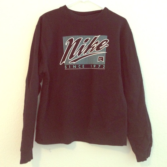 Teal and Black Nike Sweater