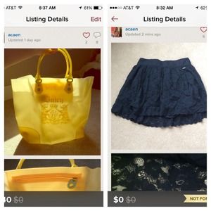 BUNDLED JC beach bag and Hollister skirt