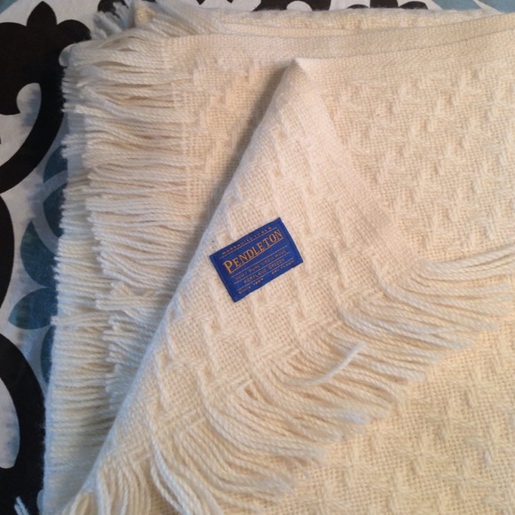 Cream Pendleton Blanket