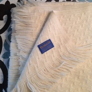 Cream Pendleton Blanket