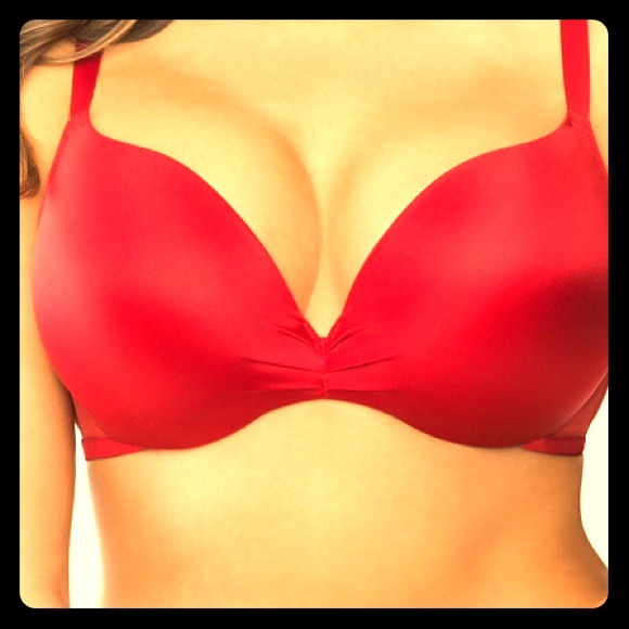 Cacique sateen plunge extreme push up bra