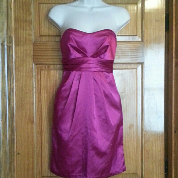 Deep fushia formal dress