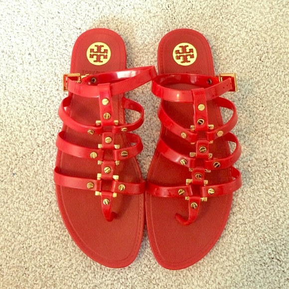 Red Tory Burch sandals size 10 RESERVED