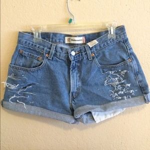 Distressed high waisted
