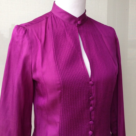 SOLD in BUNDLE!  Fushia Blouse from Hugo Boss - Picture 2 of 4