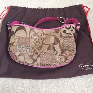 REDUCED!! Patchwork pink coach bag