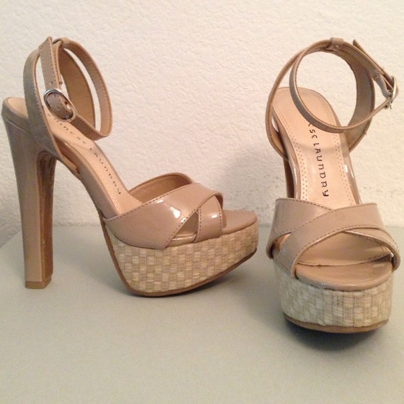 chinese laundry nude patent sandal style heels - Picture 2 of 4