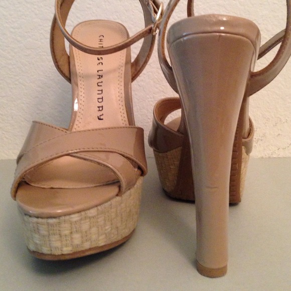 chinese laundry nude patent sandal style heels - Picture 4 of 4