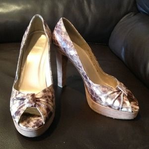 Stuart Weitzman Peep-Toe Heels