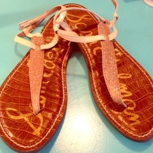 Sam Edelman gold glitter sandals - Never Worn!!