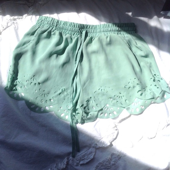 Mint Green Shorts