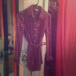 Plaid button up shirt