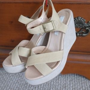Beige Wedges