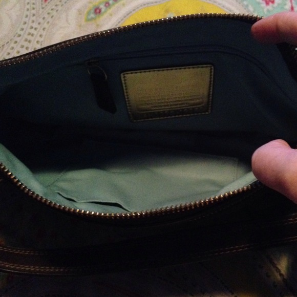 REDUCED😬 Authentic small brown coach bag. - Picture 3 of 4