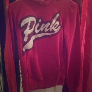 Red Victoria's Secret "Pink" hoodie