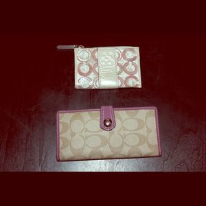 🎀Coach wallet and keychain card holder bundle🎀