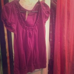 Magenta fancy top