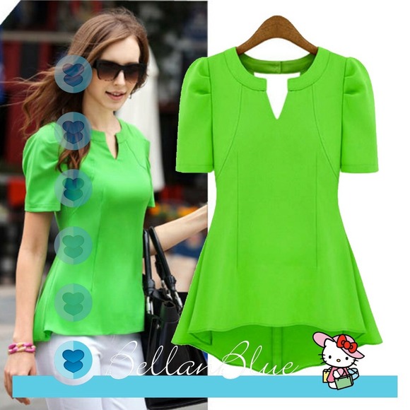 Tops - 🎉HPx3🎉 - The SHELLY top - NEON GREEN