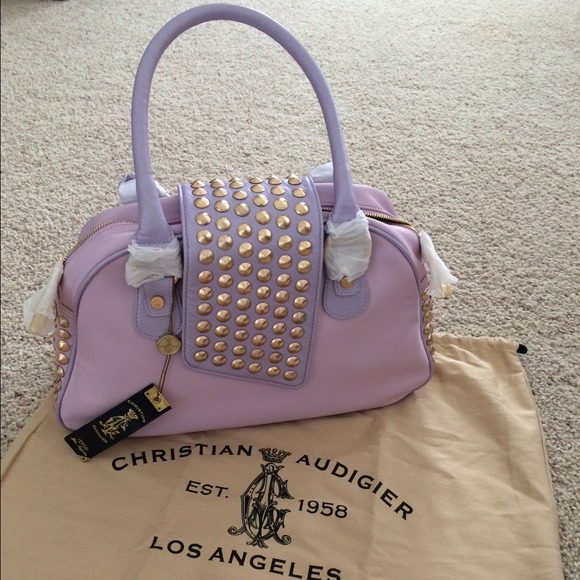 🚫Sold🚫New Christian Audigier Lavender Bowler - Picture 1 of 4