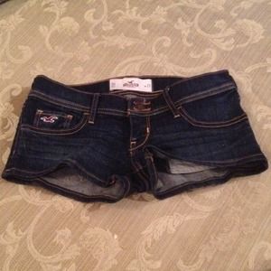 Hollister Dark Wash Short Shorts