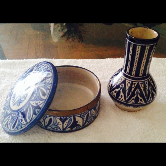 MOROCCAN JEWERLY BOX & BRUSH HOLDER /UNIQUE DESIGN
