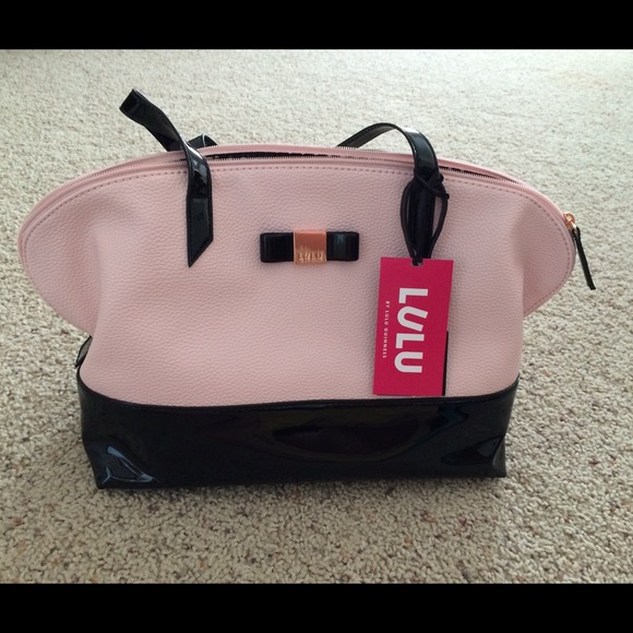 🚫Sold🚫NWT pink/black LuLu handbag - Picture 2 of 4