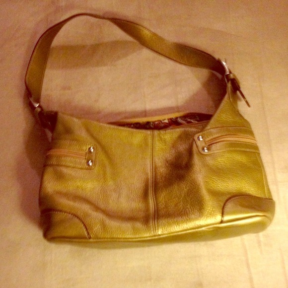 Gold Pebbled Leather Tignanello Lightly Used