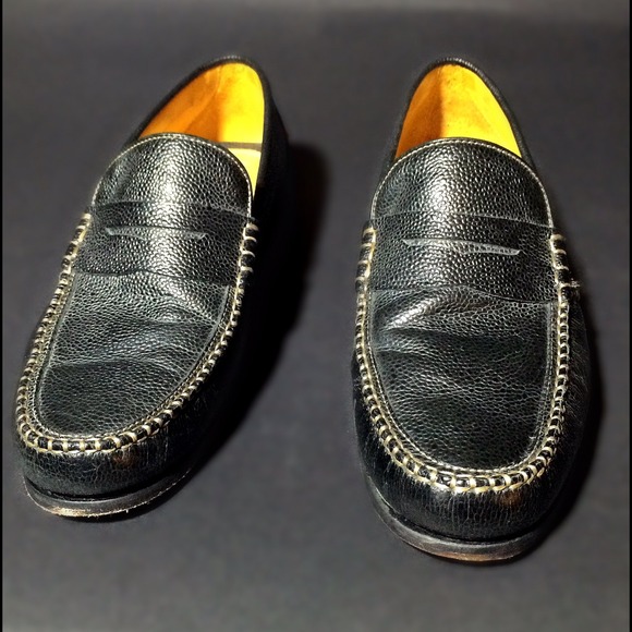 Men\'s Martin Dingman Black Leather Loafers