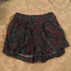 High Waisted Printed Shorts