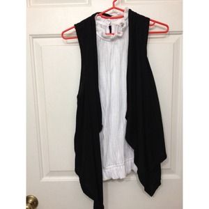 White Slight Turtle Neck Formal Tank