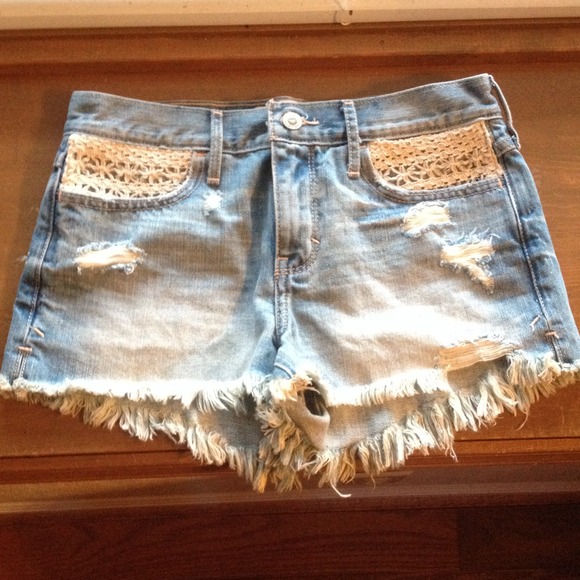 Brand New Hollister Distressed Shorts
