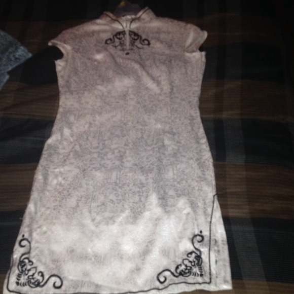 Chinese White Kimono dress from China.