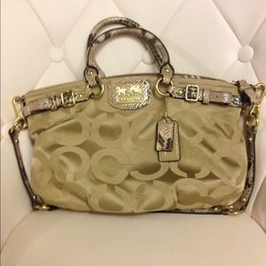 Authentic, Mint Condition Snakeskin Coach purse