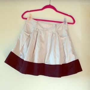 Cream and black skirt