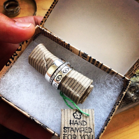 Evil eye stacking rings - Picture 3 of 3