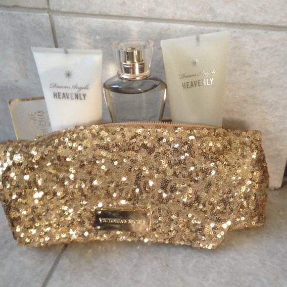 Victoria secret lotion with evening bag