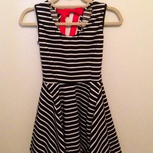 Striped Tulle Dress