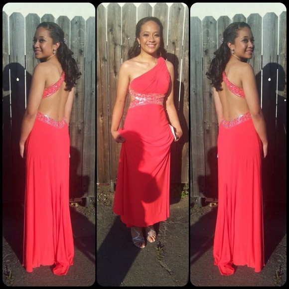 RESERVED Cerise Betsy & Adams ball gown dress!