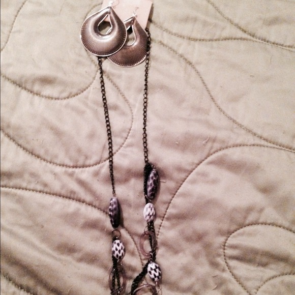 Necklace with matching earrings