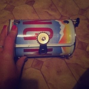 New "Mustang" license plate bag with strap