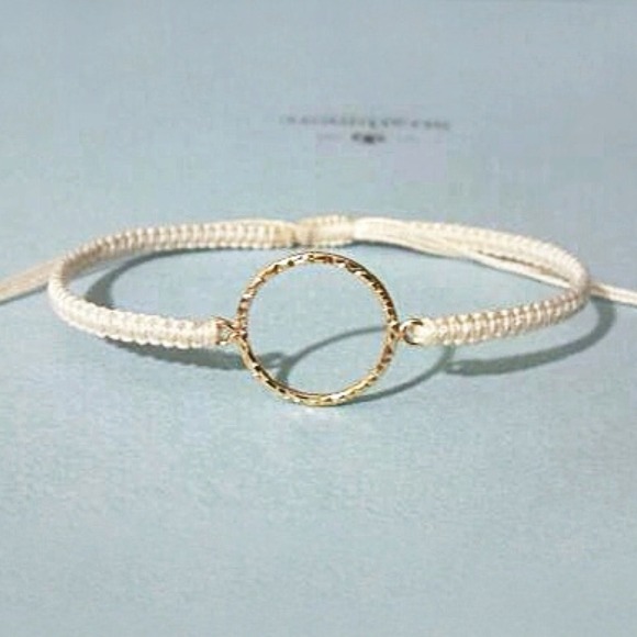 dainty gold filled circle eternity link bracelet