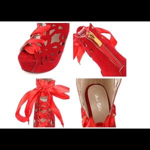 Stiletto Heel Boots With Openwork & Lace-Up Design