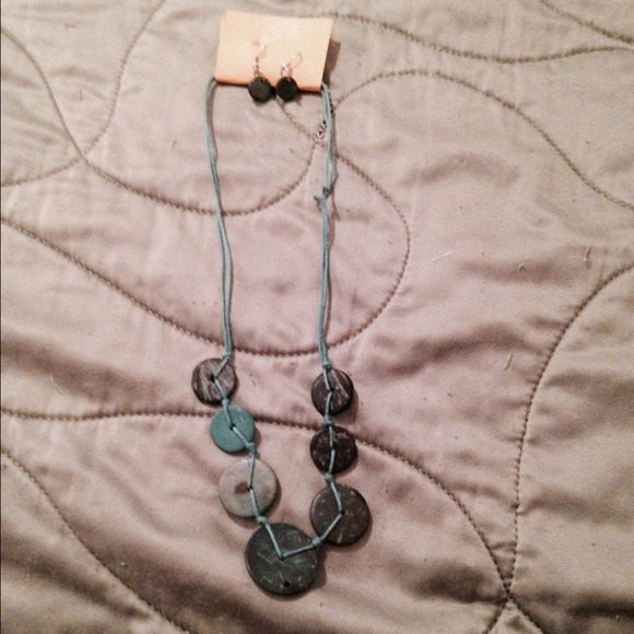 Matching earrings and necklace